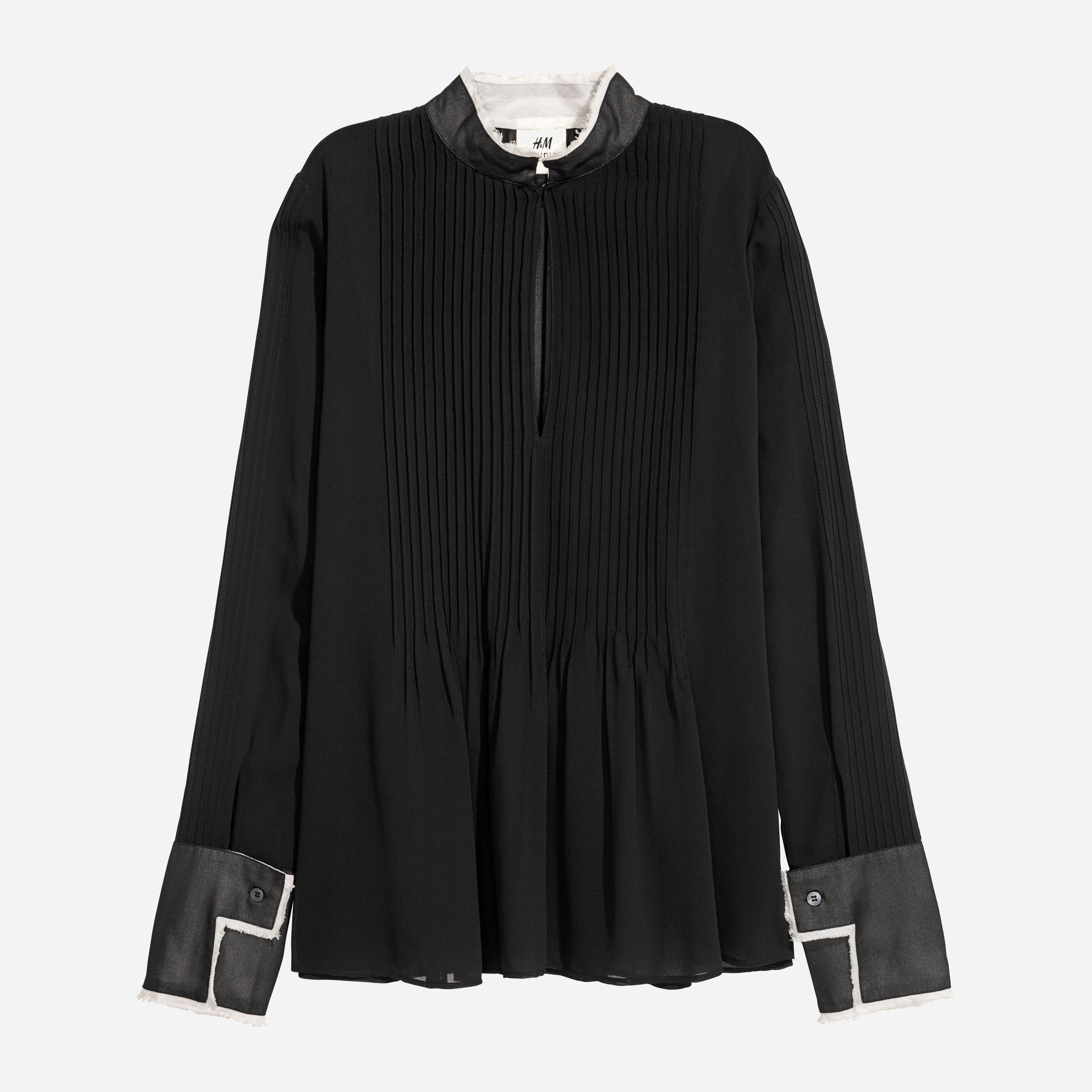 

Блузка H&M XAZ094165SBDX  Черная с молочным, Блузка H&M XAZ094165SBDX 40 Черная с молочным