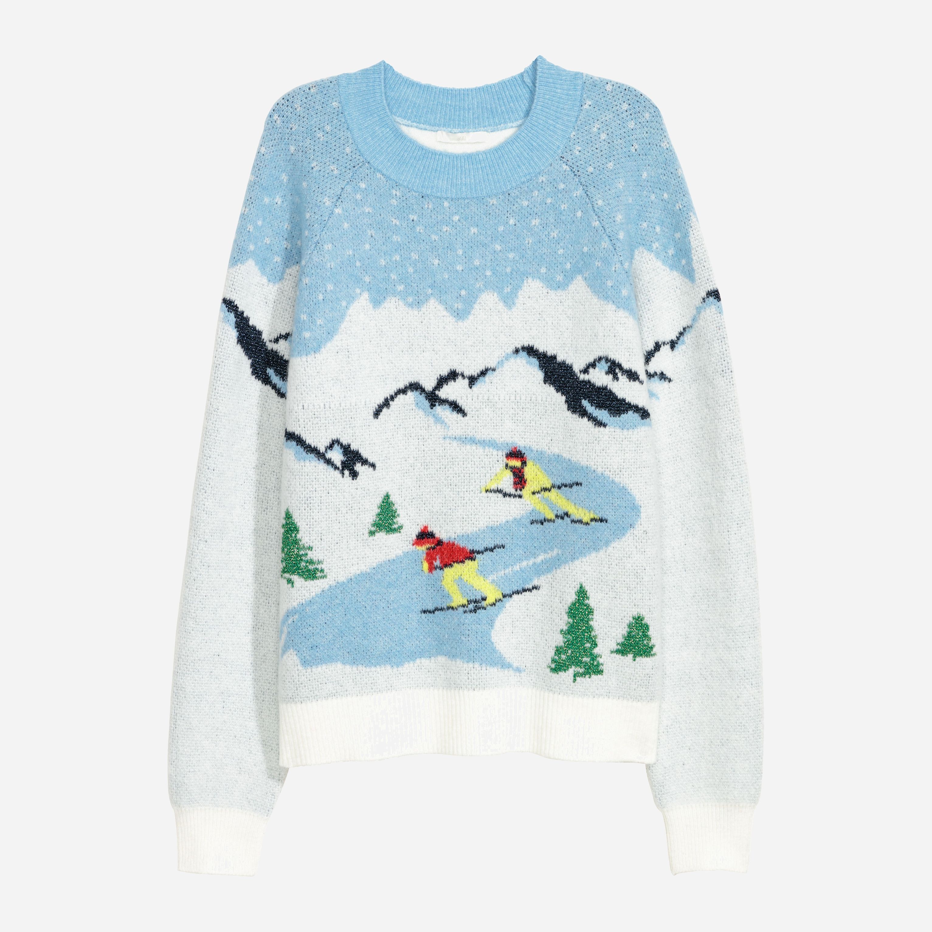 

Джемпер H&M XAZ080352NYJF S Синий с белым