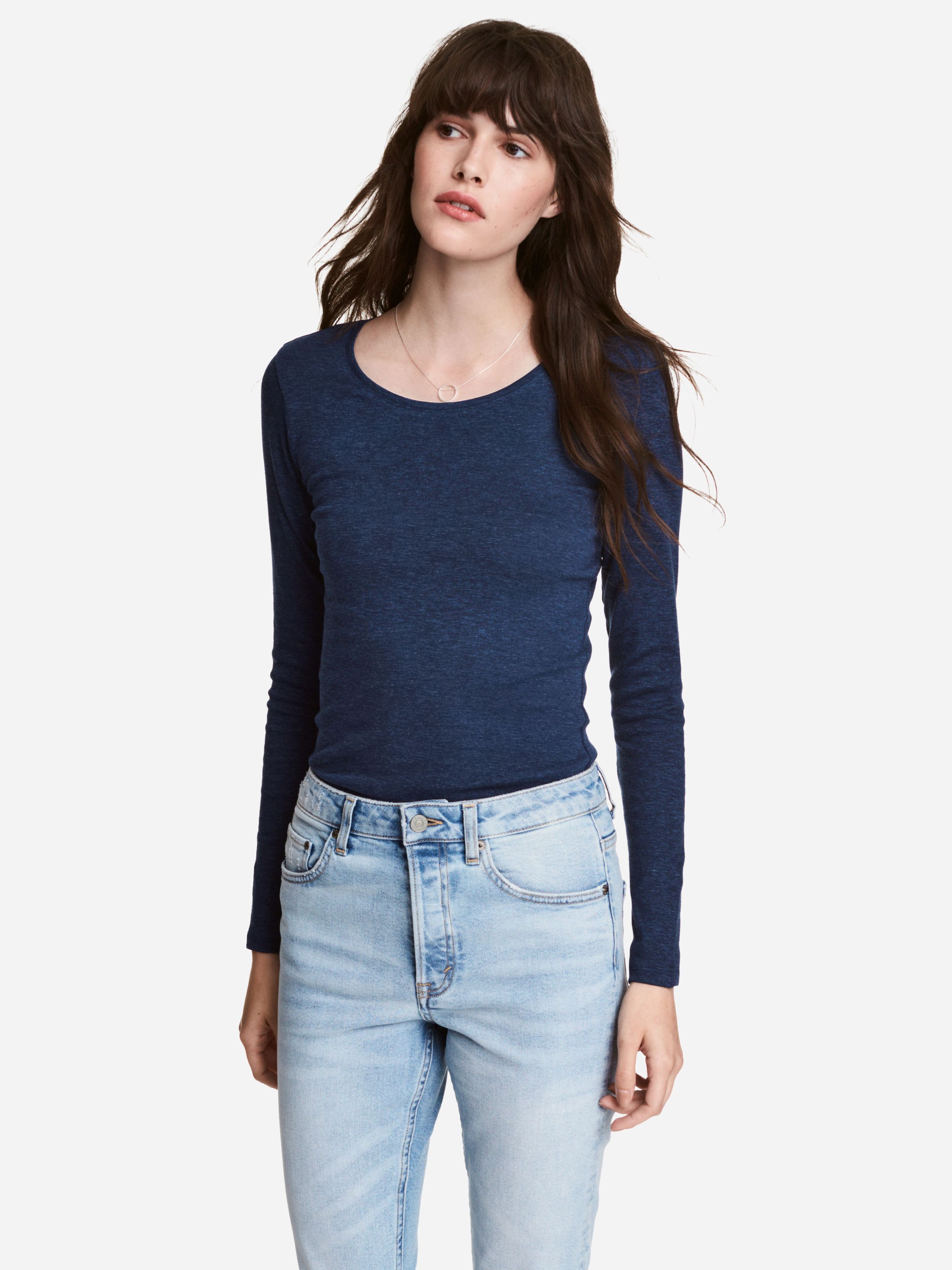 

Лонгслив H&M XAZ105059EURA  Темно-синий, Лонгслив H&M XAZ105059EURA S Темно-синий