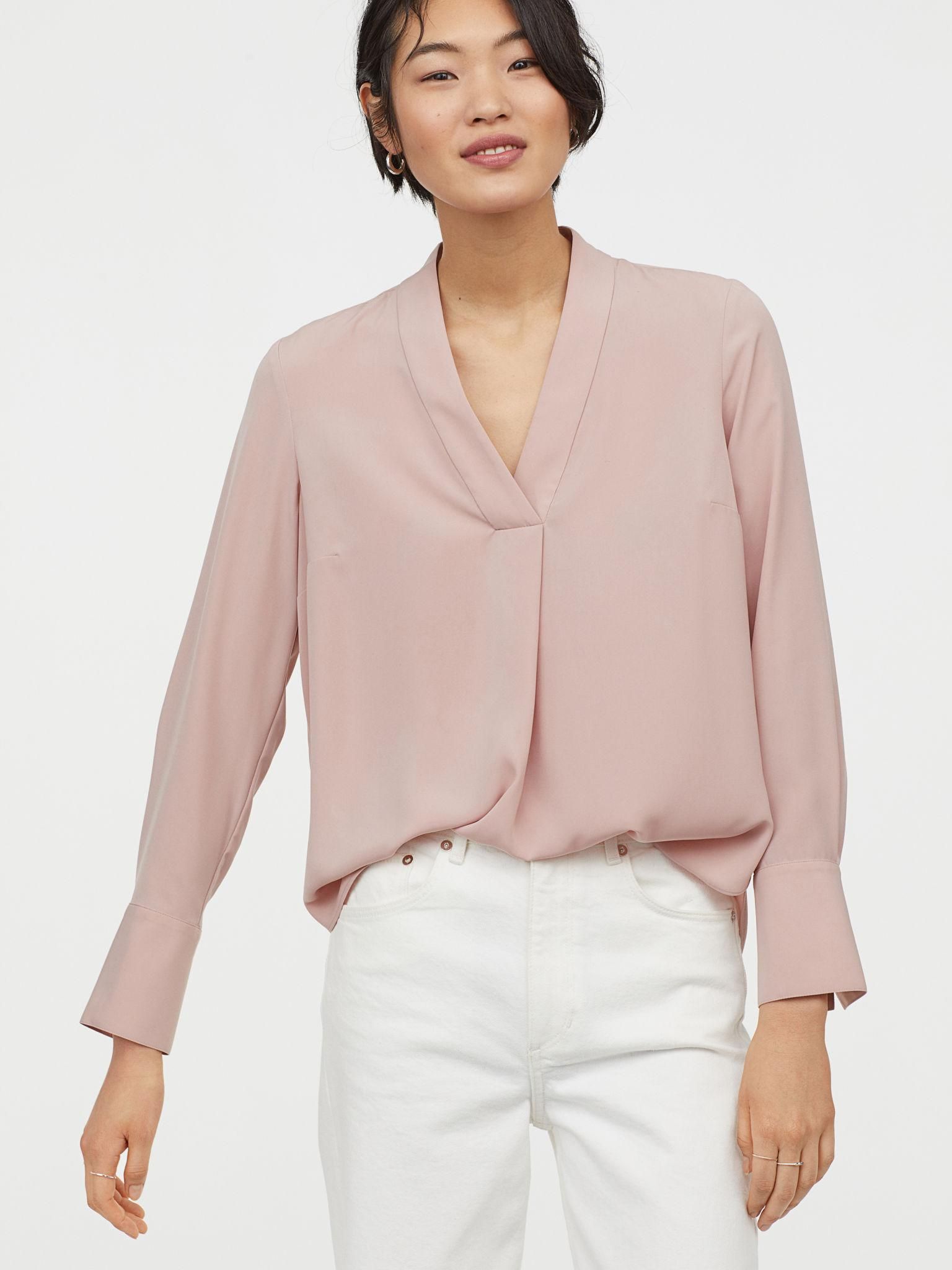 

Блузка H&M XAZ152428LVBF  Розовая, Блузка H&M XAZ152428LVBF 46 Розовая