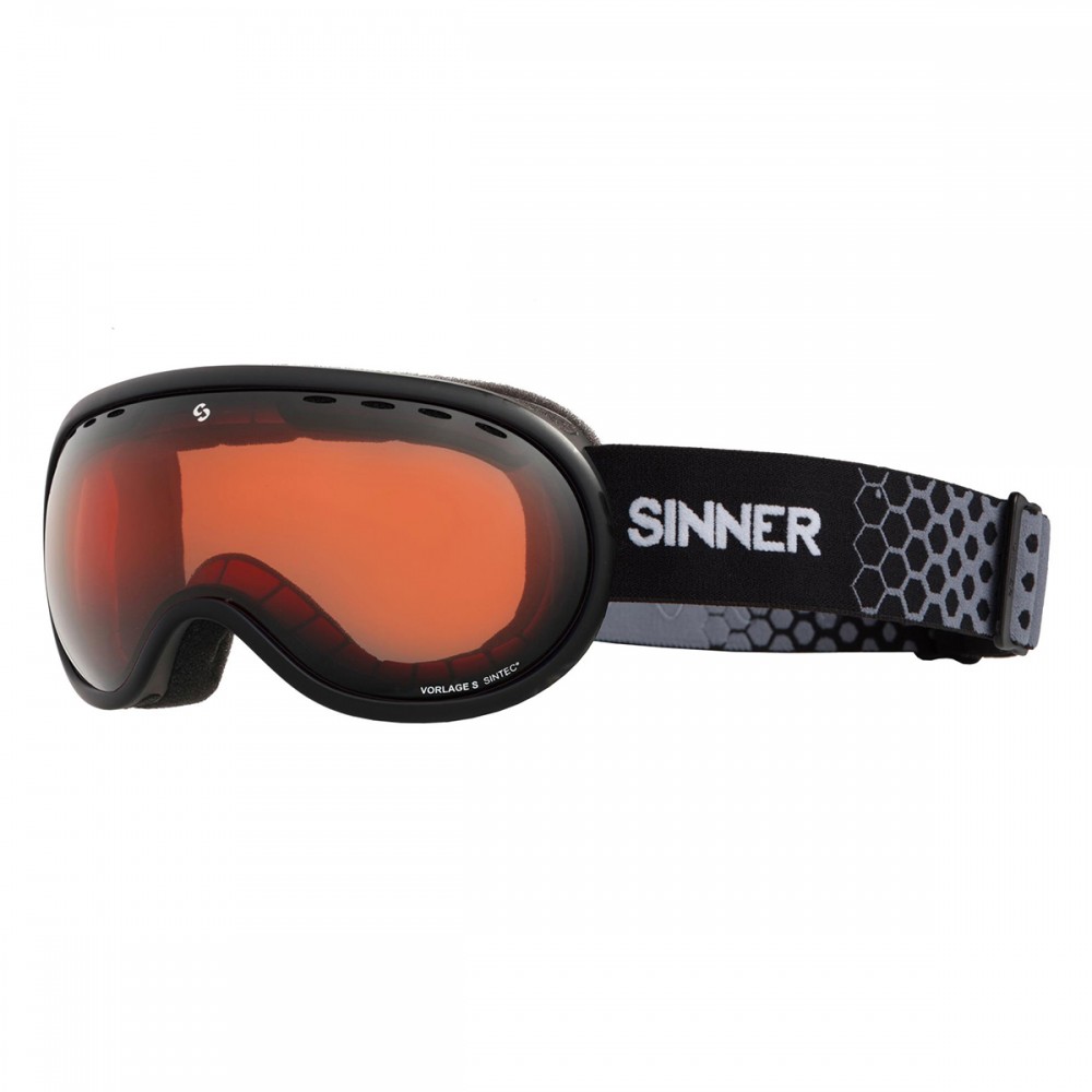 

Маска горнолыжная Sinner vorlage S Matte Black-Orange Sintec (SIGO-179-10-P01) черный с оранжым