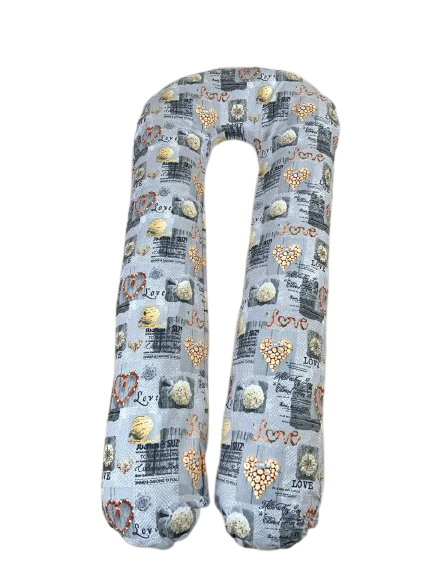 

Подушка для беременных Серый Good Gift 100% Хлопок XL 120x75х20
