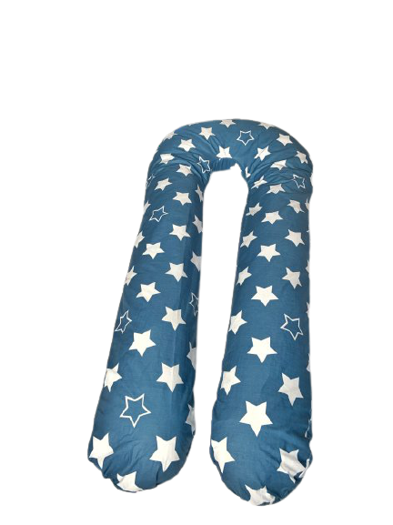 

Подушка для беременных U подкова Синий 100% Хлопок XL 170x75х20