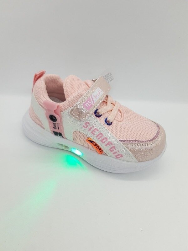 

Светящиеся кроссовки на девочку Tom.m розовые Kr-0014 21 р 13 см