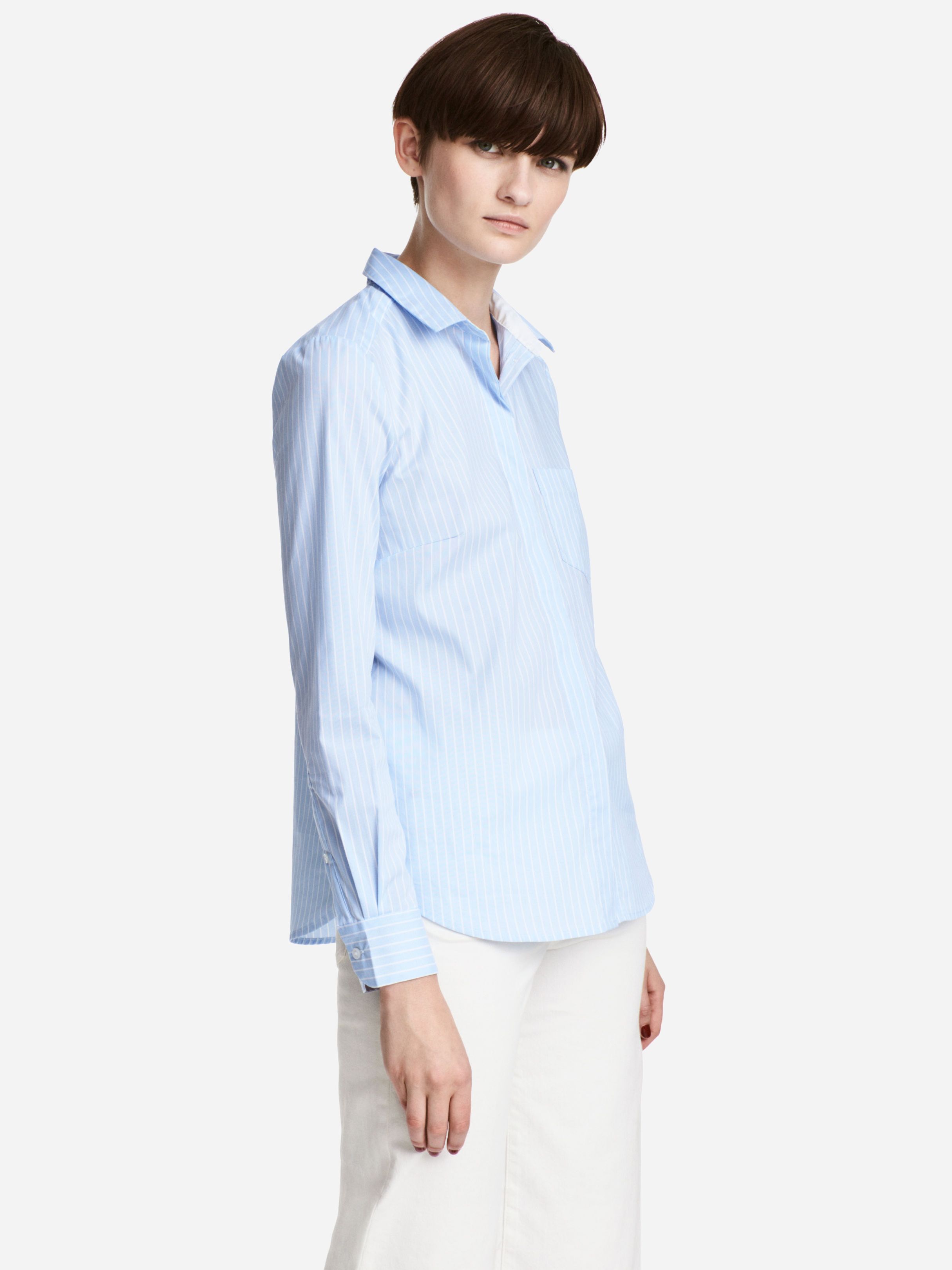 

Блузка H&M XAZ110042UCZX 46 Синяя с белым