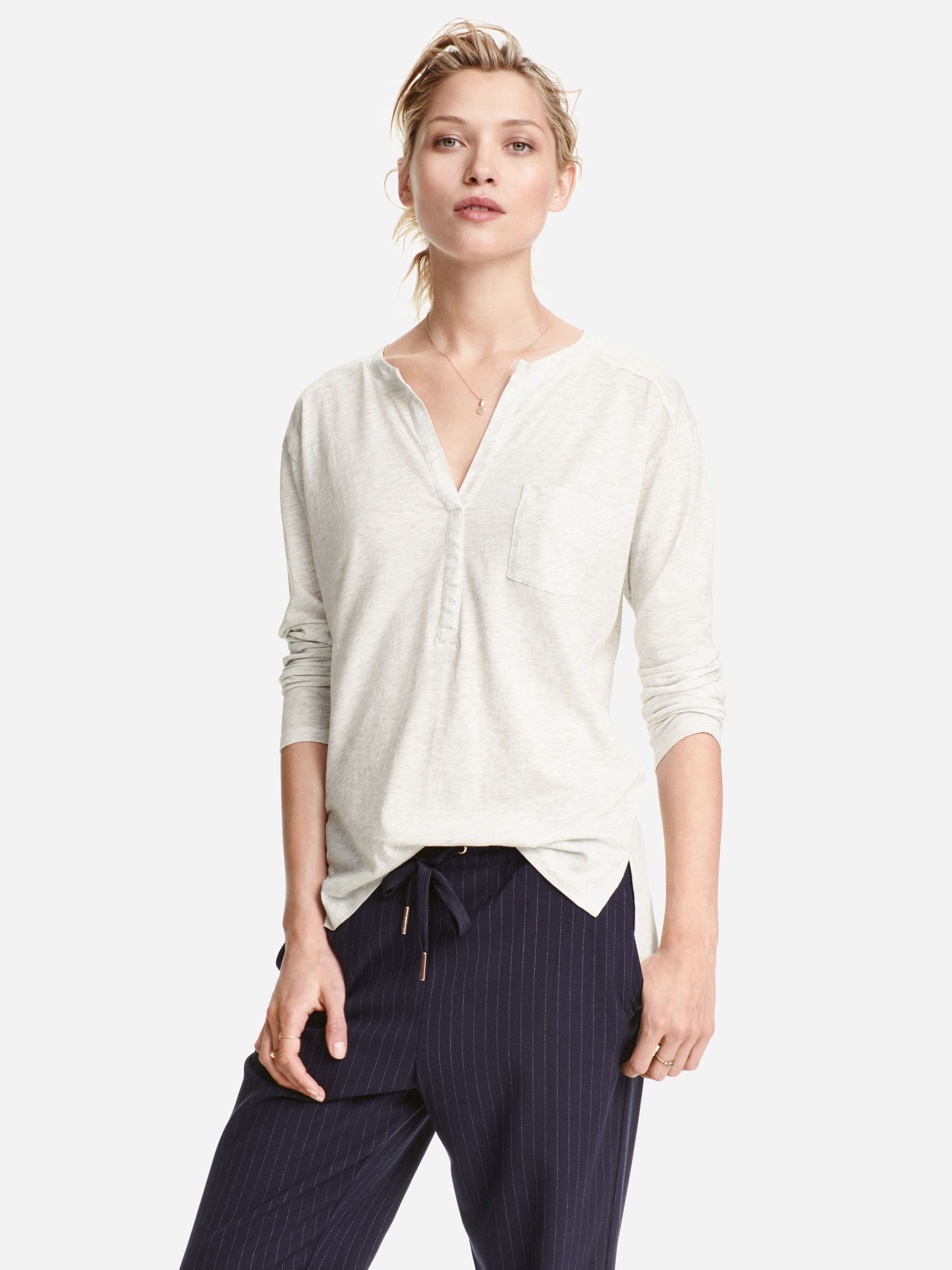 

Лонгслив H& XAZ059255KVOJ  Серый, Лонгслив H&M XAZ059255KVOJ M Серый