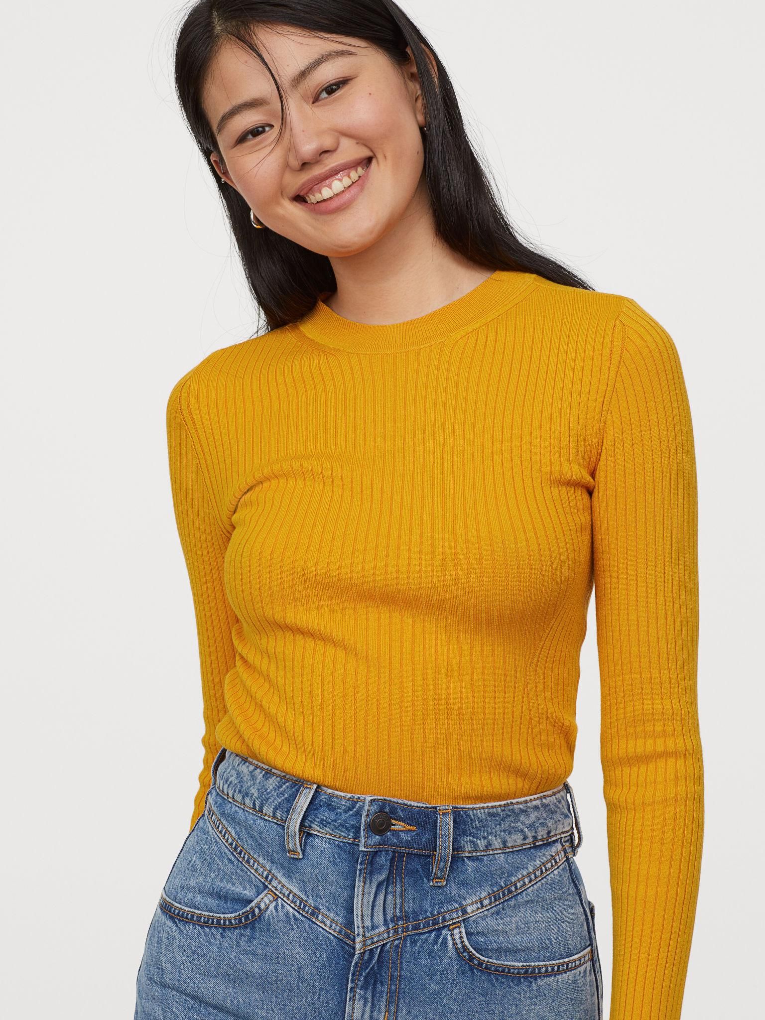 

Джемпер H&M XAZ143082ITDN L Темно-желтый