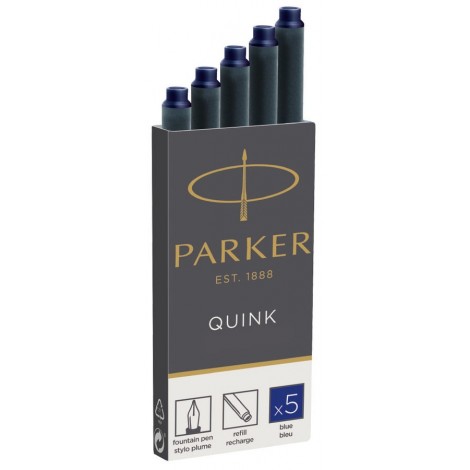 

Картриджи Parker Quink 5шт синие 11 410BLU
