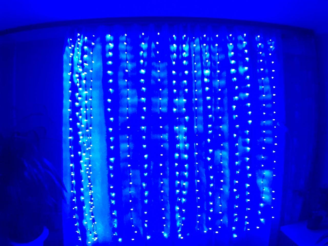 

Гирлянда-водопад 280 LED 3х2 синий