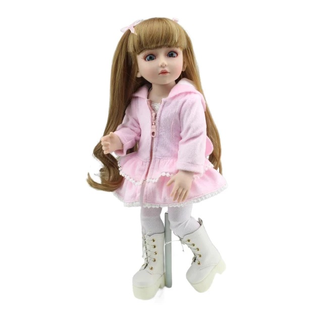 

Кукла реборн NPK DOLL BJD девочка Злата силиконовая 45 см шарнирная с роскошными волосами и одеждой