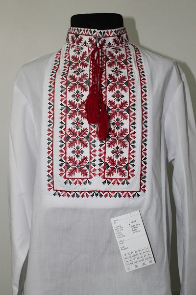 

Вишиванка для хлопчика Olana Степан червона орнамент Рубашка, Вышивка, 134