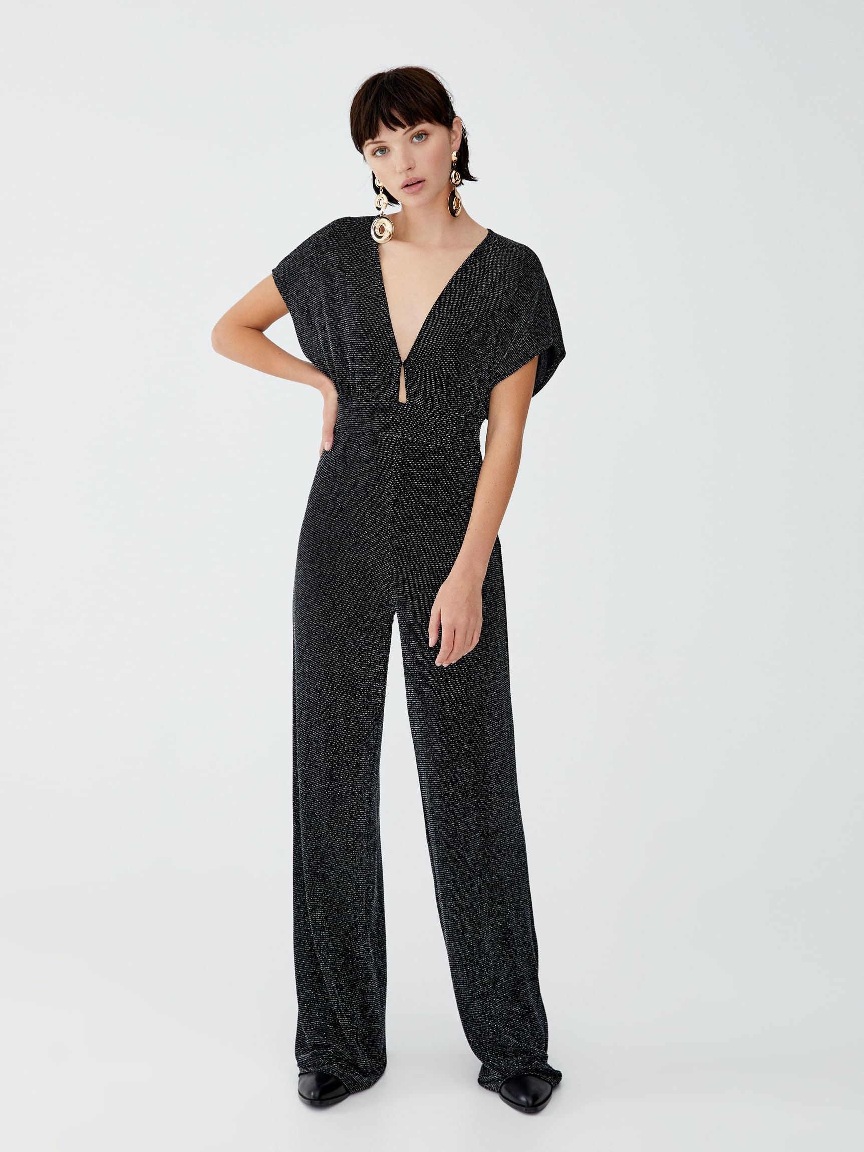 

Комбинезон Pull & Bear XAZ238300HEXS  Черный с серебристым, Комбинезон Pull & Bear XAZ238300HEXS S Черный с серебристым