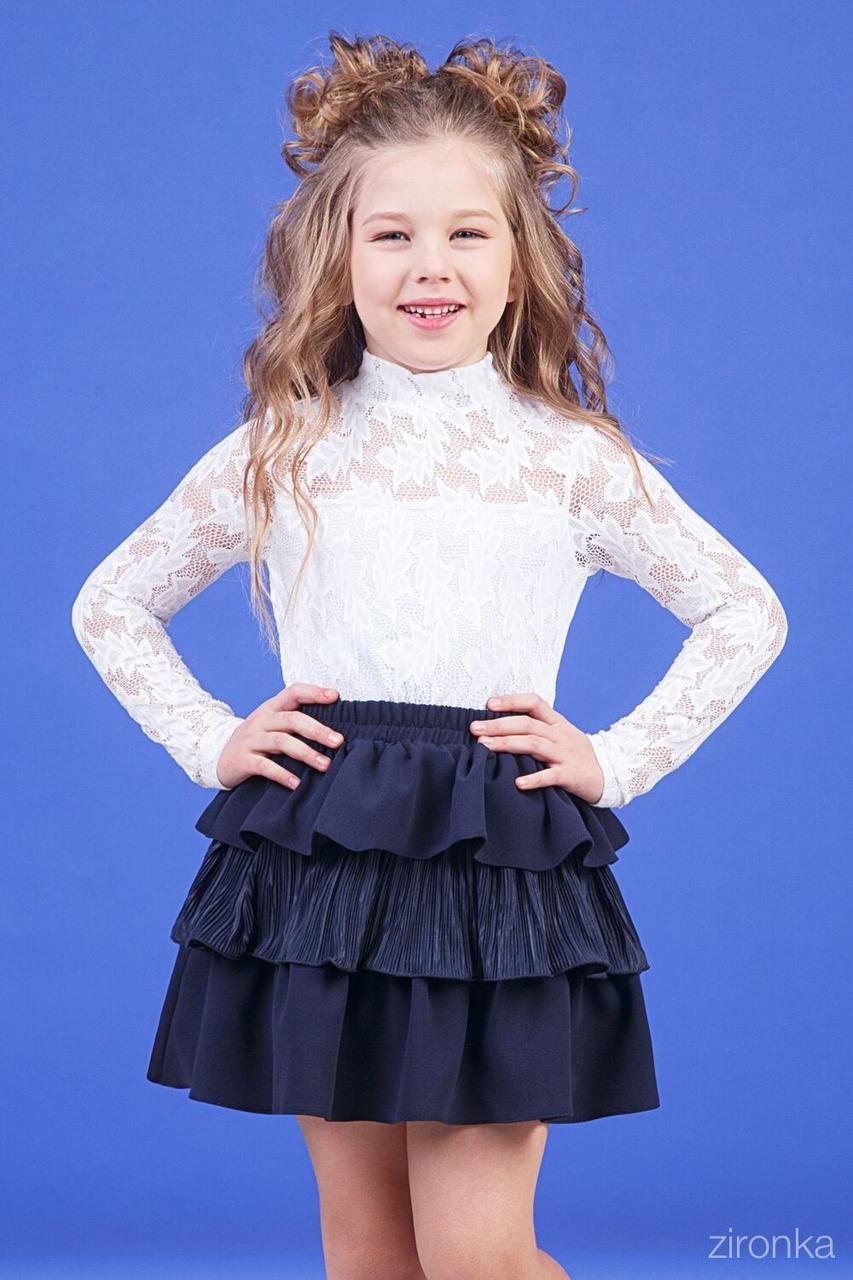 

Шкільна спідниця для дівчинки Zironka 30-9021-2 синя 116