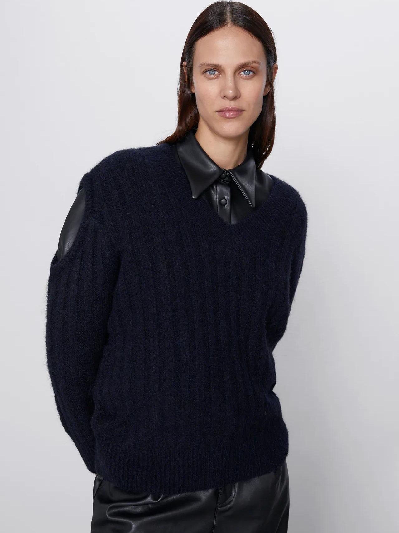 

Пуловер Zara XAZ266292MBNC  Темно-синий, Пуловер Zara XAZ266292MBNC M Темно-синий