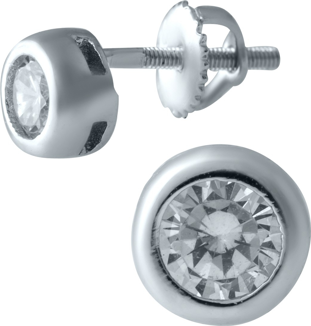 

Серебряные серьги SilverBreeze с фианитами (SKU_1913642-mg)