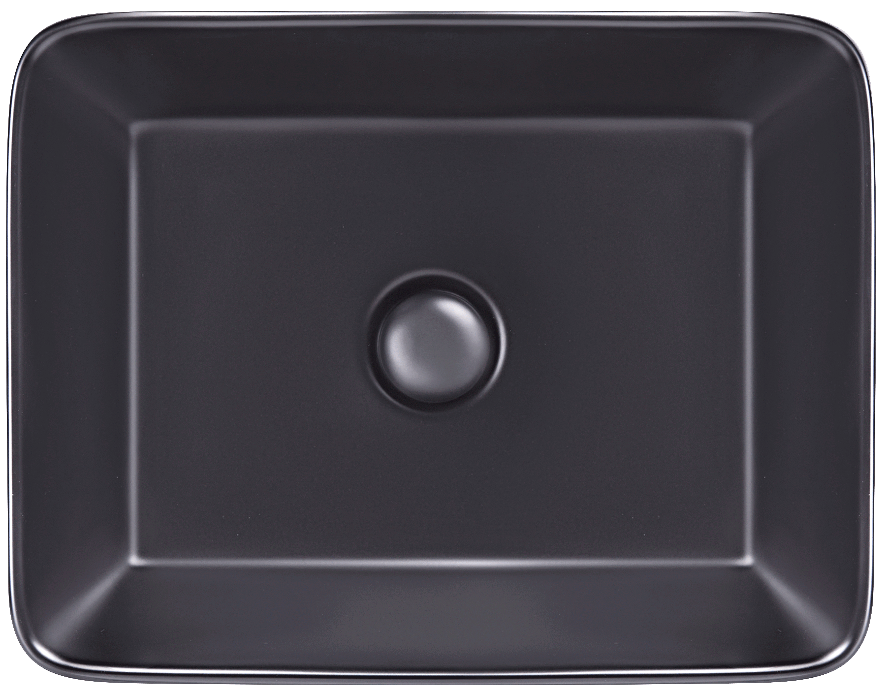 

Раковина Qtap Tern Matt black QT172074MBMB с донным клапаном