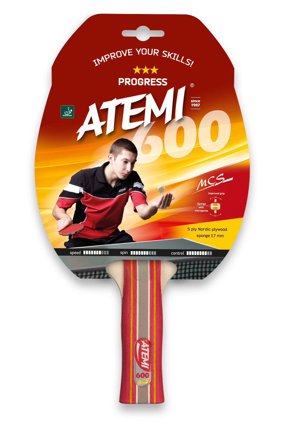 

Ракетка для настольного тенниса ATEMI 600