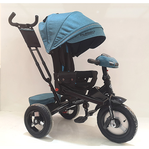 

Велосипед з посиленою ручкою TURBOTRIKE M4060 Смарагд льон