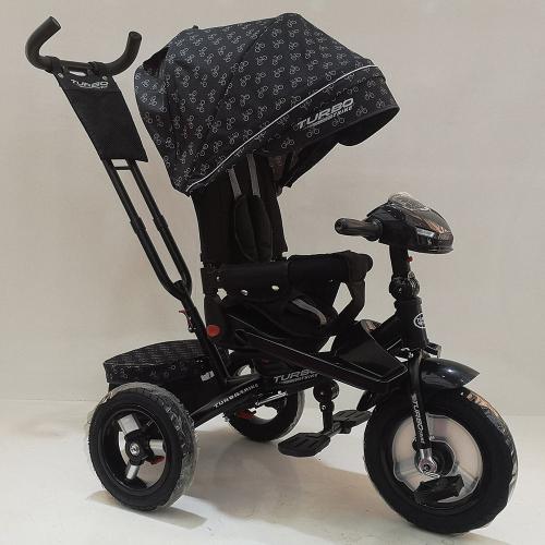 

Велосипед з посиленою ручкою TURBOTRIKE M4060 Чорний