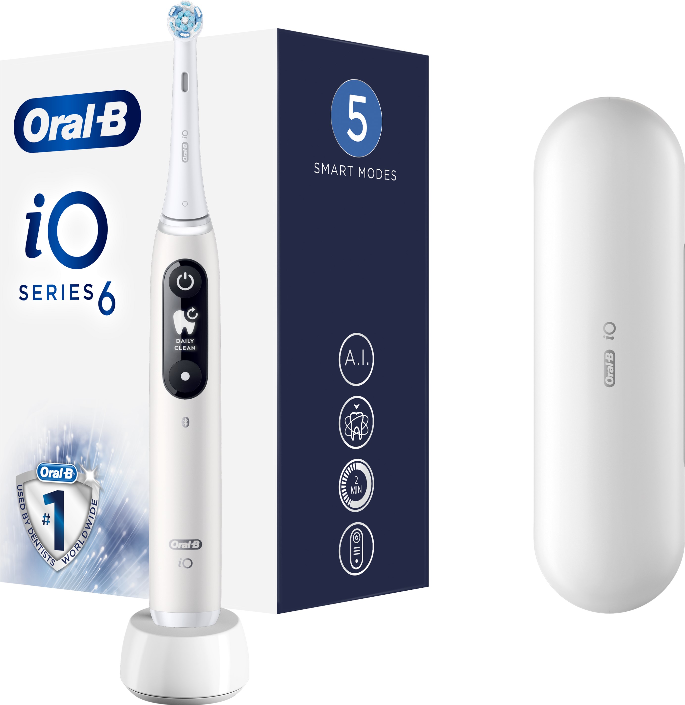 

Электрическая зубная щетка ORAL-B BRAUN iO Серия 6 Белая