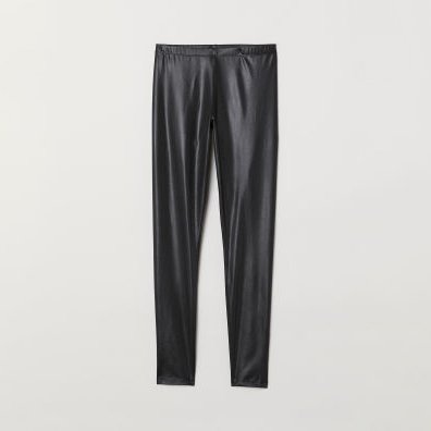 

Леггинсы из искусственной кожи H&M  Черный, Леггинсы из искусственной кожи H&M ONE SIZE Черный