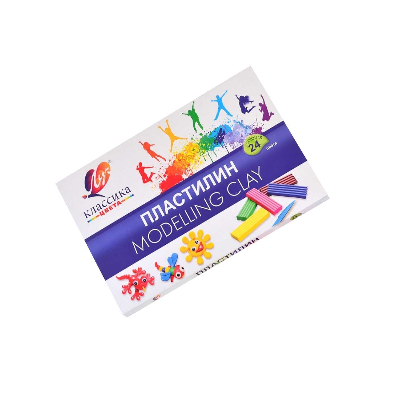 

Пластилин "Классика" 24 цв. 480 г 28С1642-08, со стеком