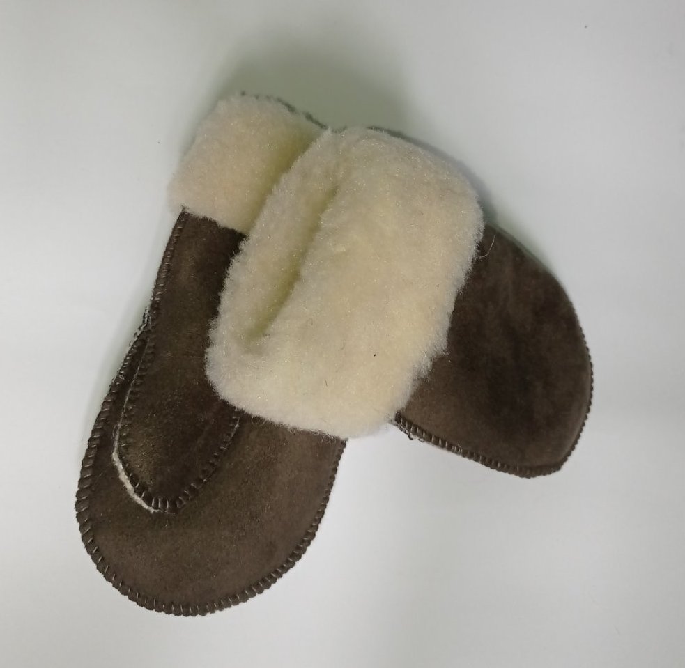 

Перчатки детские PonPon (В12) варежки из овчины