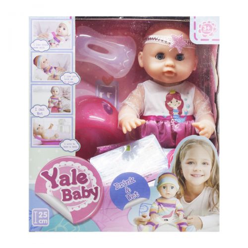 

Пупс "Yale Baby" в малиновом