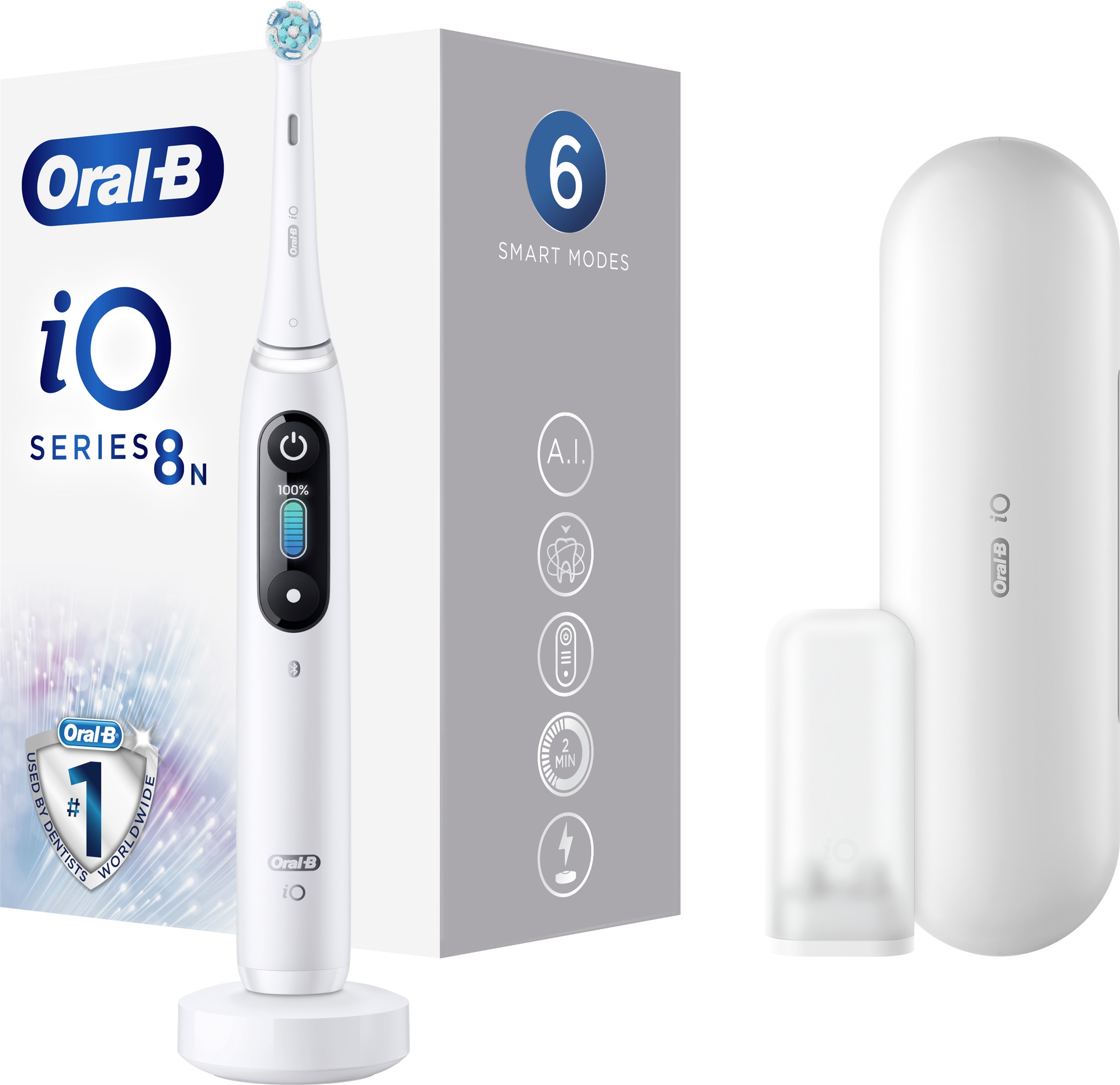 

Электрическая зубная щетка ORAL-B BRAUN iO Серия 8 Белая