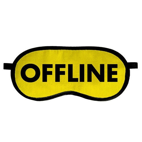 

Маска для сна Offline Arivans 18.5х8.5 см желтая 53-645