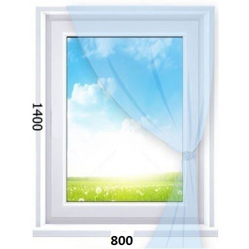 

Окно металлопластиковое Aluplast Ideal 4000 (70 мм) 800x1400 мм глухое двухкамерное (I4000.80.140.1.40)