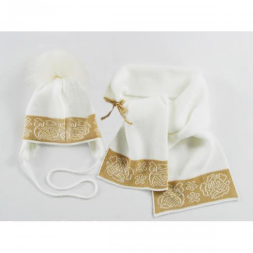 

Комплект шапка и шарф CEREMONY SEN16baby 98 см екри