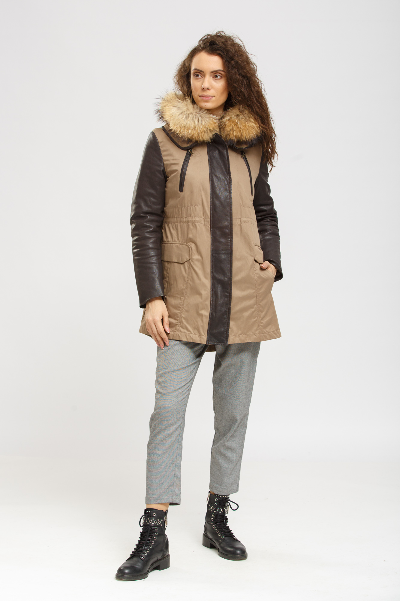 

Парка Alberto Bini  Бежево-коричневый (20-00253, Парка Alberto Bini 36 Бежево-коричневый (20-00253)