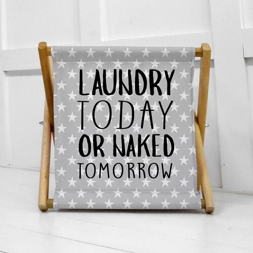 

Корзина для хранения складная Laundry today or naked tomorrow Present корзина для хранения белья складная корзина для дома с принтом