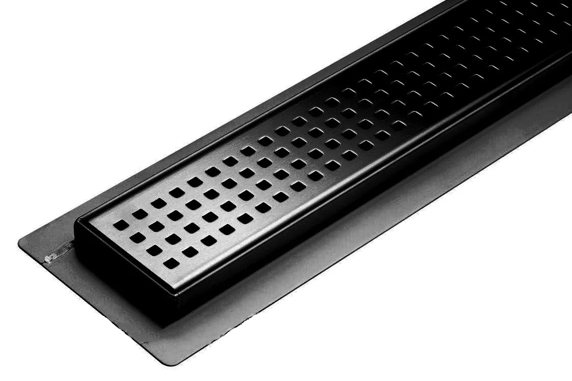 

Трап для душа линейный FALA Tocantins BLACK 600 мм напольный с нержавеющей стали 60х7х5,2 см