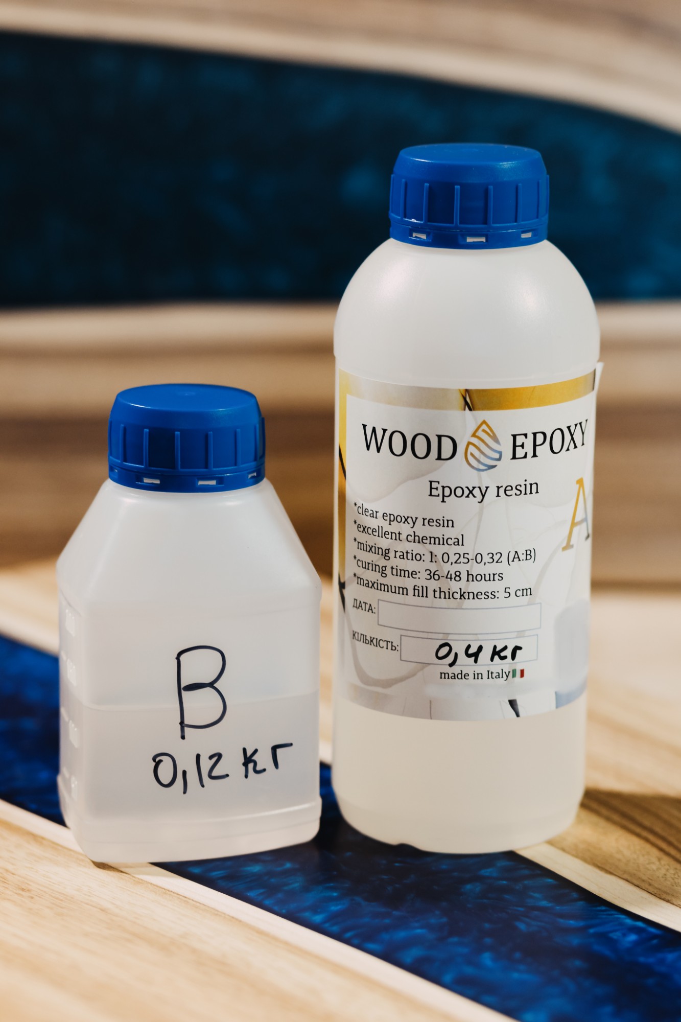 Епоксидна смола Wood Epoxy для об'ємних заливок 0.52 кг – фото, відгуки .