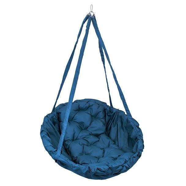

Подвесное кресло-качеля 100см Синий Премиум Оксфорд 600D PU