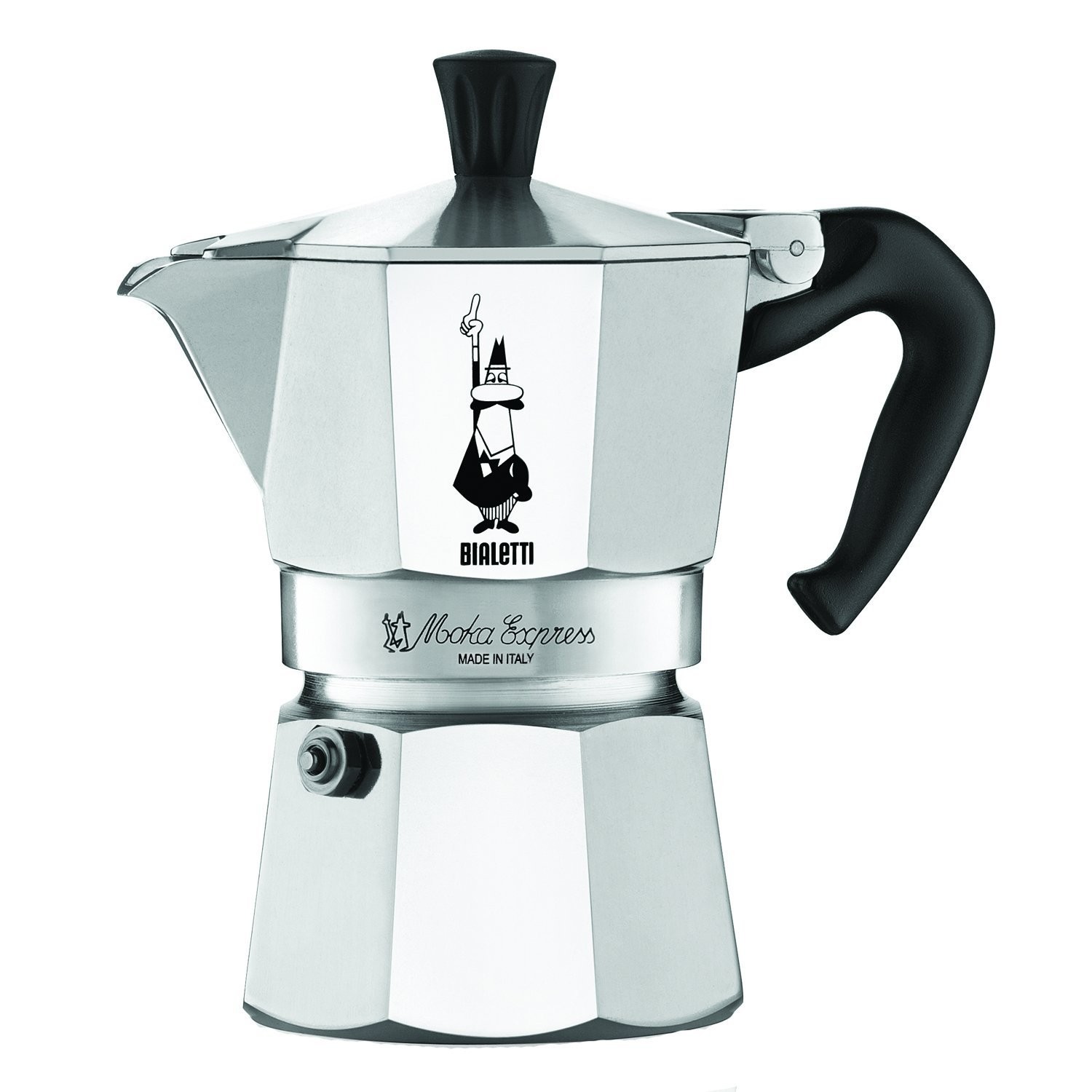 

Гейзерная кофеварка на 2 чашки Bialetti Moka Express, 120 мл