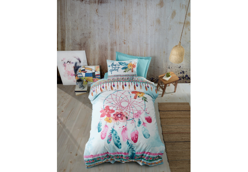 

Комплект постельного белья Cotton Box Joslin Mint 160x220 Разноцветный