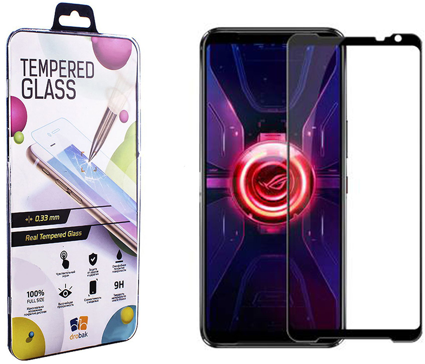 

Защитное стекло Drobak для Asus ROG Phone 3 Strix Edition Black