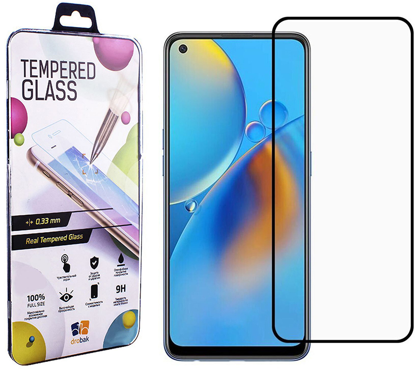 

Защитное стекло Drobak для Oppo A74 Black