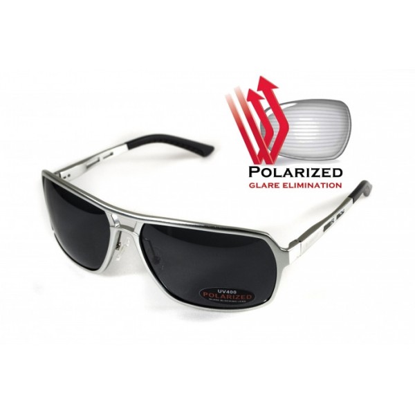 

Очки поляризационные BluWater Alumination-4 Silv Polarized серые