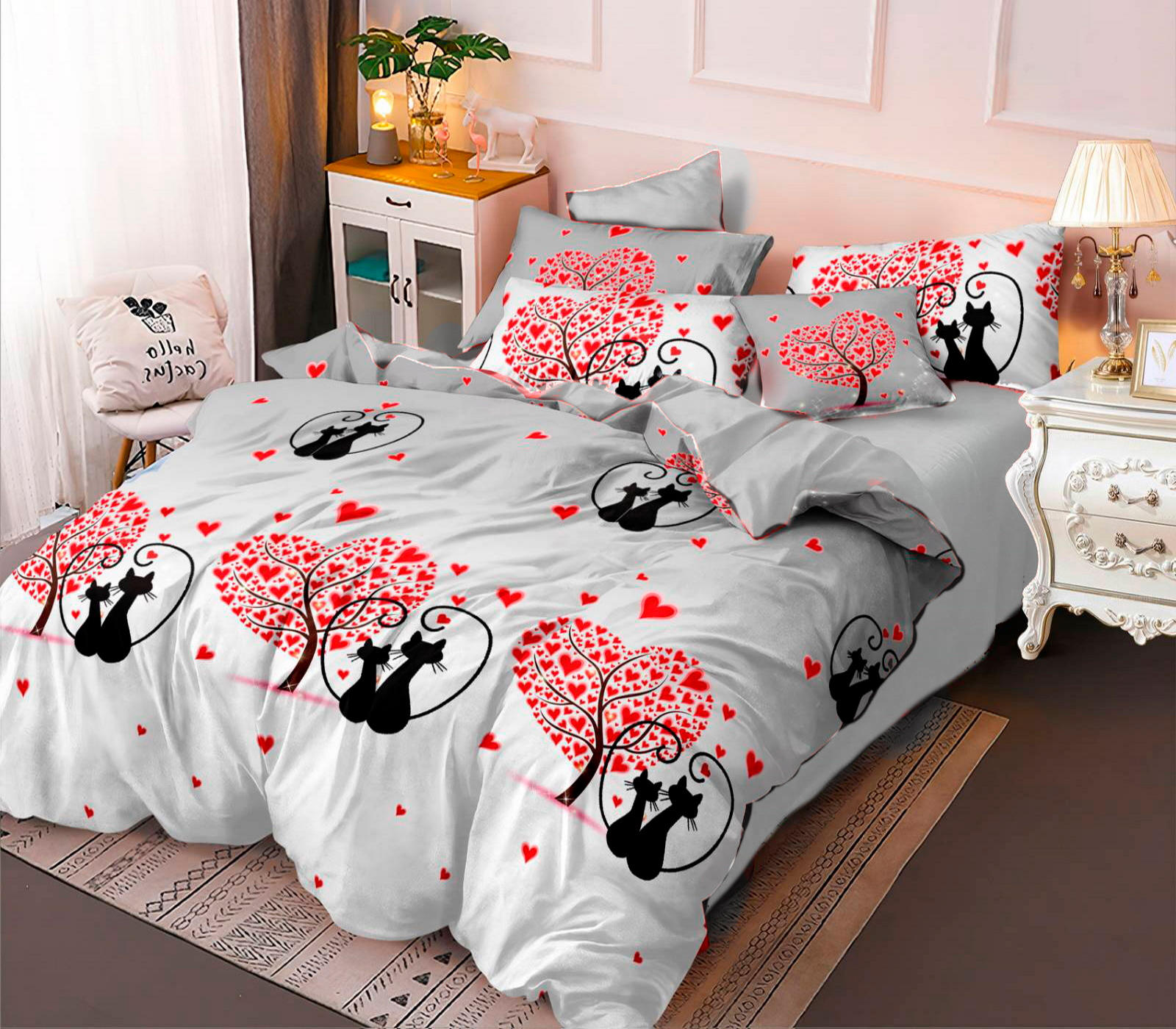 

Простынь MirSon Бязь Premium 17-0441 Cat love 220 x 240 см