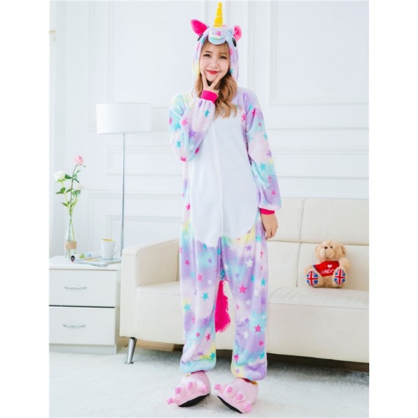 

Кигуруми женский Единорог KIGU в звездочку, Кигуруми женский Единорог KIGU в звездочку L