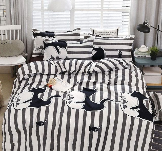 

Пододеяльник MirSon Бязь Premium 17-0474 Spring cats 160 x 220 см