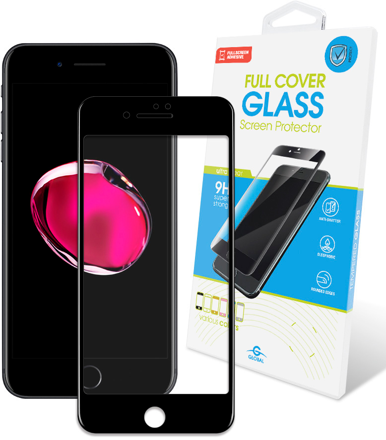 

Защитное стекло Global для Apple iPhone 7/8 Black