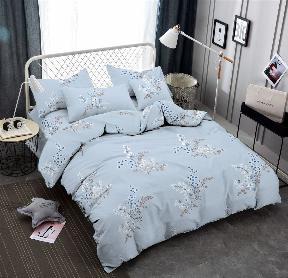 

Простынь MirSon Сатин 22-1292 Sleeping horizon 220x240 см