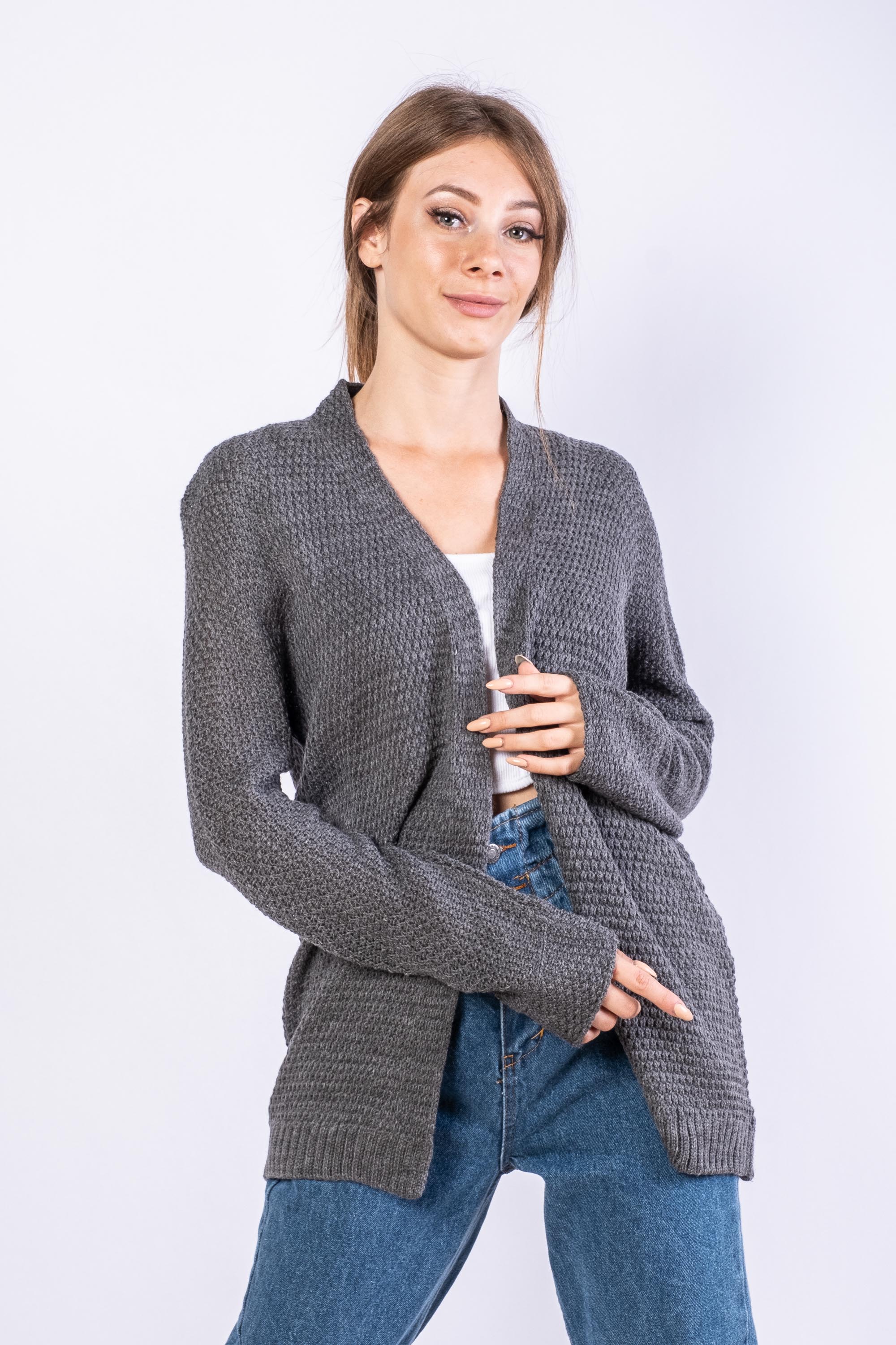 

Кардиган женский 647F005 (Темно-серый) One size