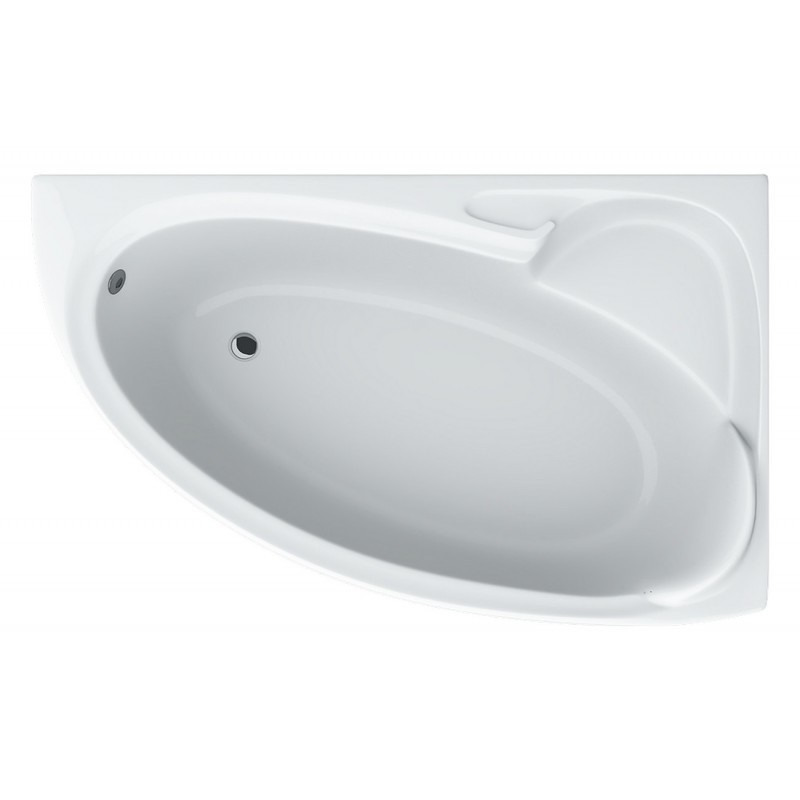 

Ванна Swan Bianca 155х95 правосторонняя акриловая асимметричная с панелью