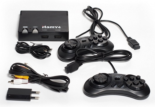 

Игровая приставка Hamy 4 двухсистемная 8-16 бит черная